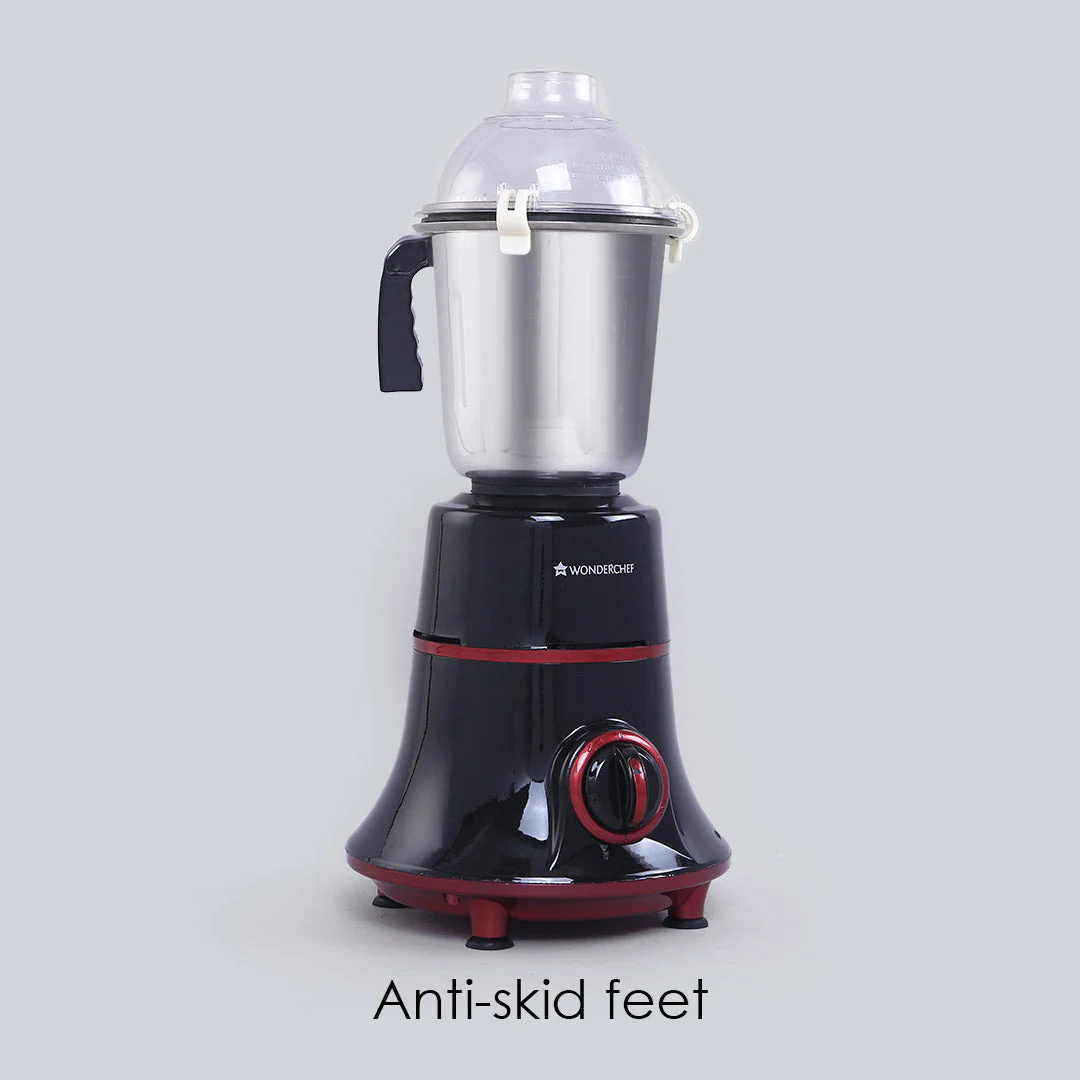 Wonderchef Renewed Glory Mixer Grinder | 750W | 4 Stainless Steel Jars and Anti-rust Stainless Steel Blades | Ergonomic Handles - Image 9