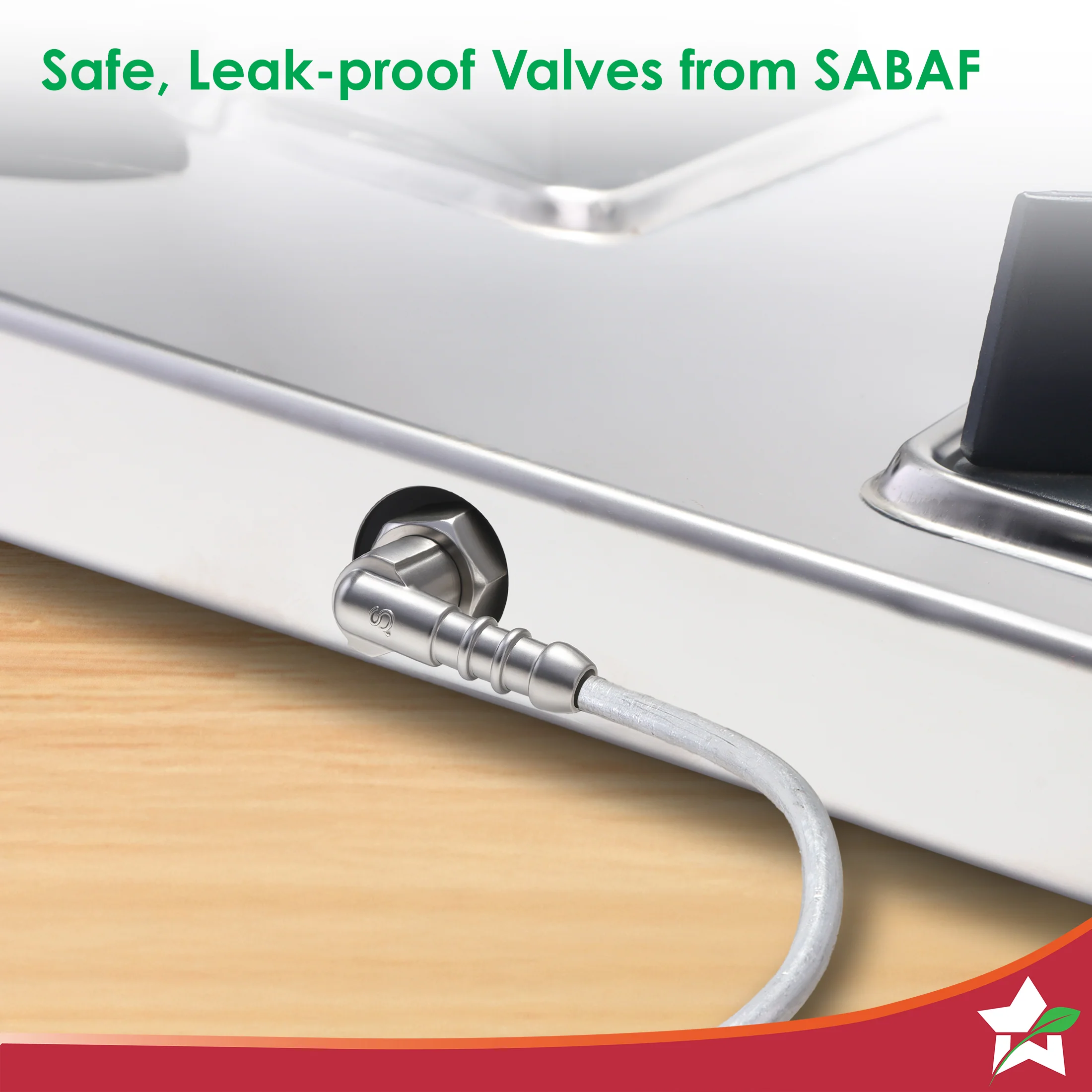 Inox 4 Brass Burner Hobtop, Thick Stainless-steel Construction, LPG Gas Stove for Kitchen, SABAF Leak-proof Valves, Spill-proof Design, Premium Metal Knobs, 2-Yr Warranty - Image 5