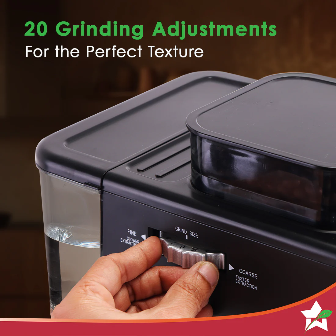 Regalia Semi-automatic Espresso Machine & Coffee Grinder, 20-bar Pressure, Café-style Espresso with Freshly Ground Beans, Hot & Cold Brew, 20 Grinding Options, Perfect Gift Option, 2-Yr Warranty - Image 5