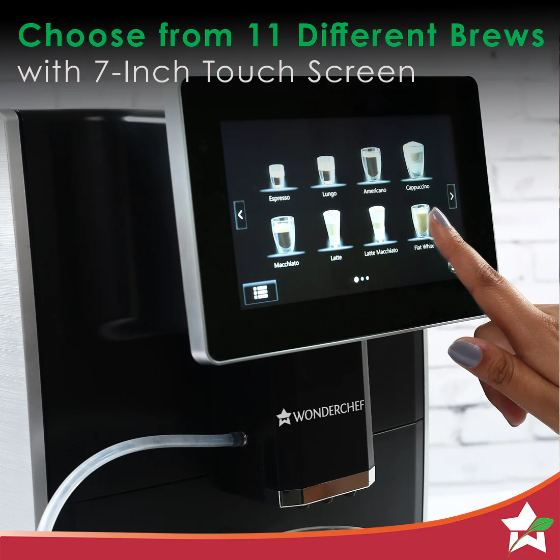 Regalia Fully Automatic Coffee Machine with Large 7 Inches Display for Brewing Americano, Cappuccino, Latte, Macchiato, Flat White, Espresso Coffee - Image 8