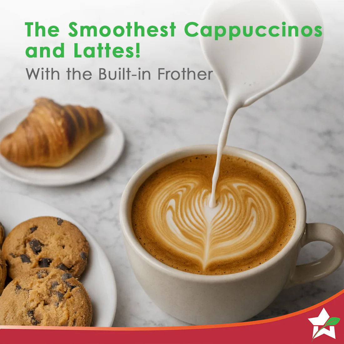 Rinaldi Automatic Espresso Coffee Machine | 20-bar Pressure | Digital Display | For Hot & Cold Espresso, Americano | Auto Cleaning | 2 Year Warranty - Image 9