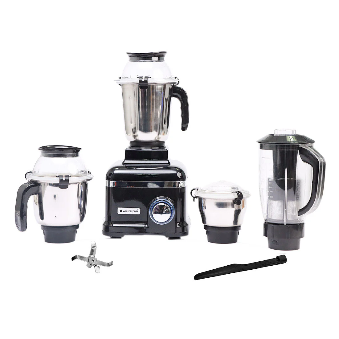 Sumo Black DLX Mixer Grinder with 4 Stainless Steel Jars, 1000 W in Black - Image 3