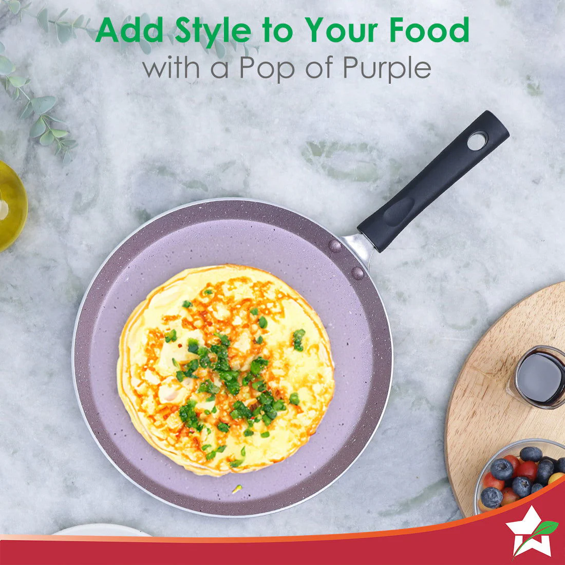 Wonderchef Renewed Valencia 28cm Dosa Tawa | Meta Tuff Non-Stick Coating | Virgin Grade Aluminum | PFOA/Heavy Metals Free - Image 7