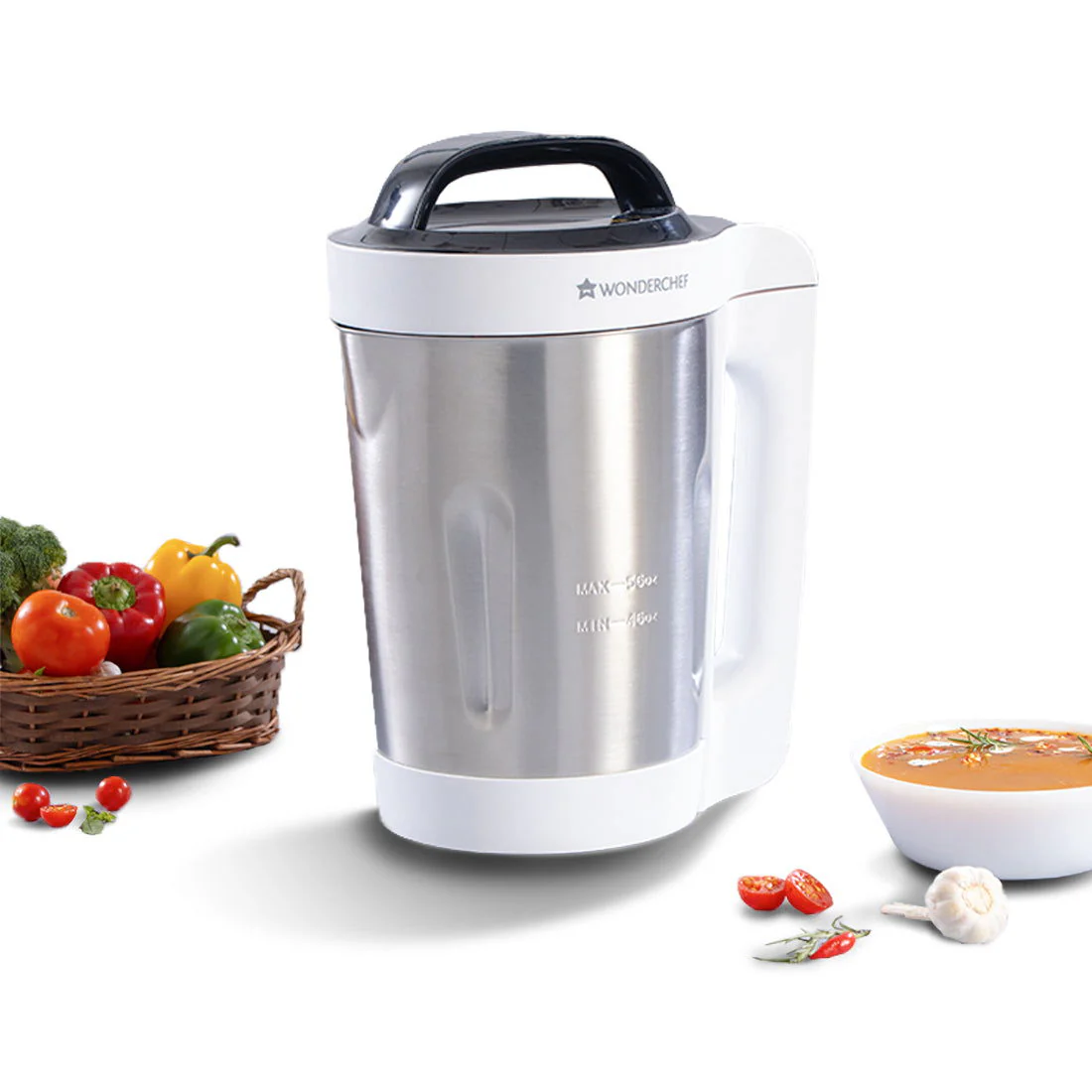 Automatic Soup Maker, 1.6L, 800W, White and Steel - Image 6