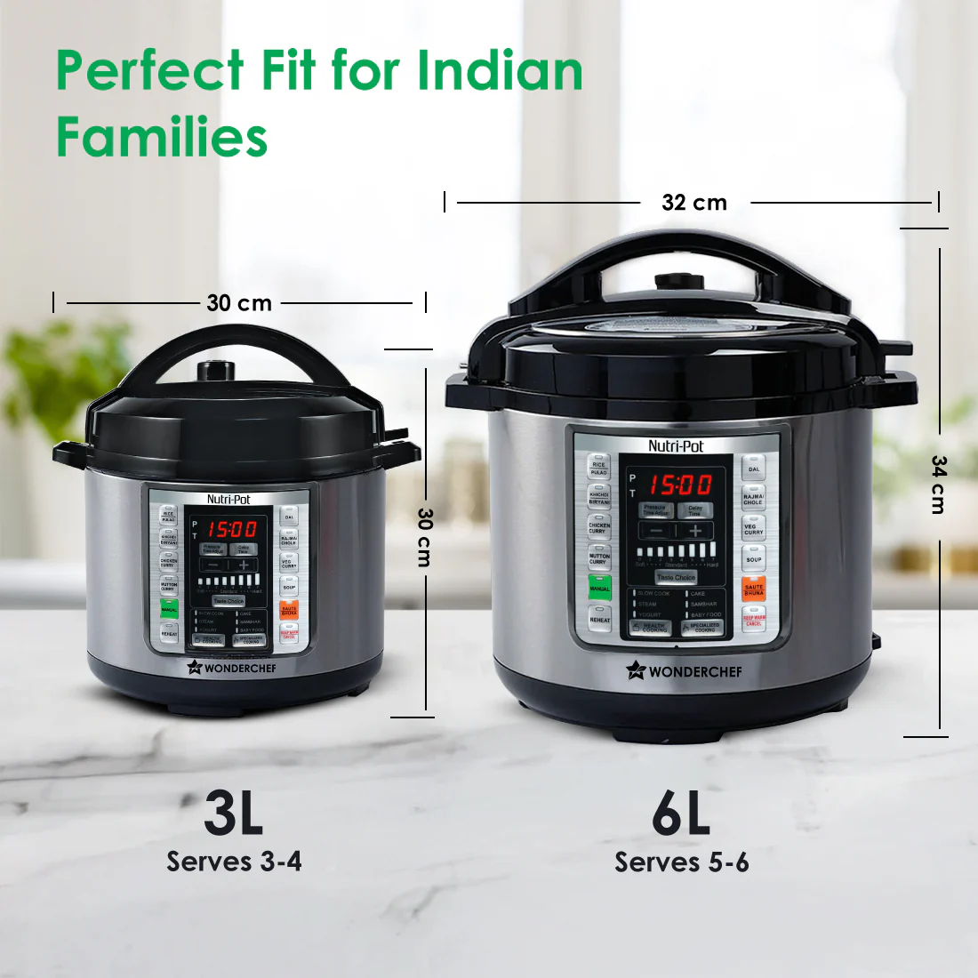 Nutri-Pot 6L Electric Pressure Cooker with 7-in-1 Functions - Image 3