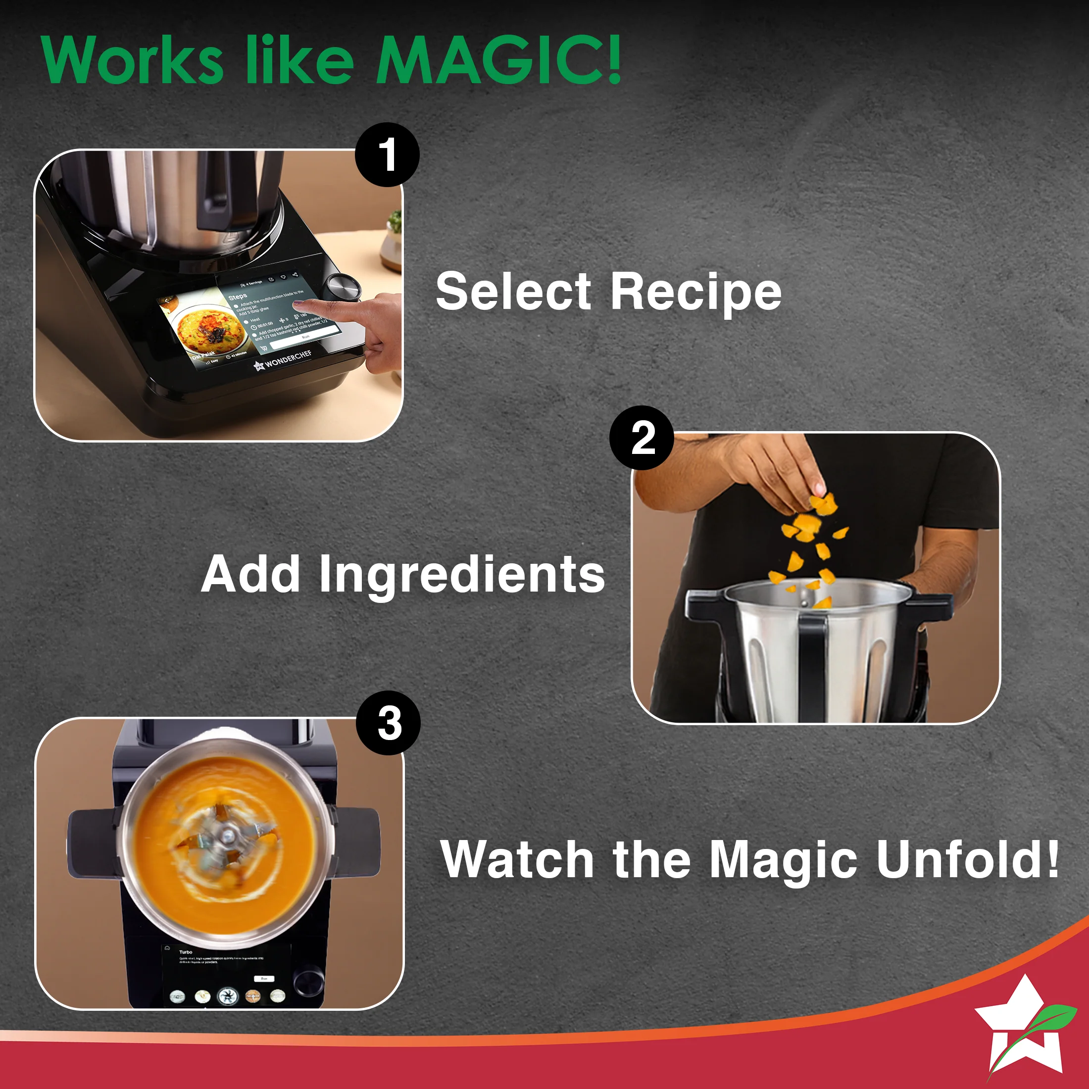 Wonderchef Renewed Chef Magic | All-in-One Kitchen Robot | Automatic Chopping, Sautéing, Stirring, Kneading, Steaming & more | Wi-fi & Mobile App | Pre-Loaded Recipes by Chef Sanjeev Kapoor - Image 5