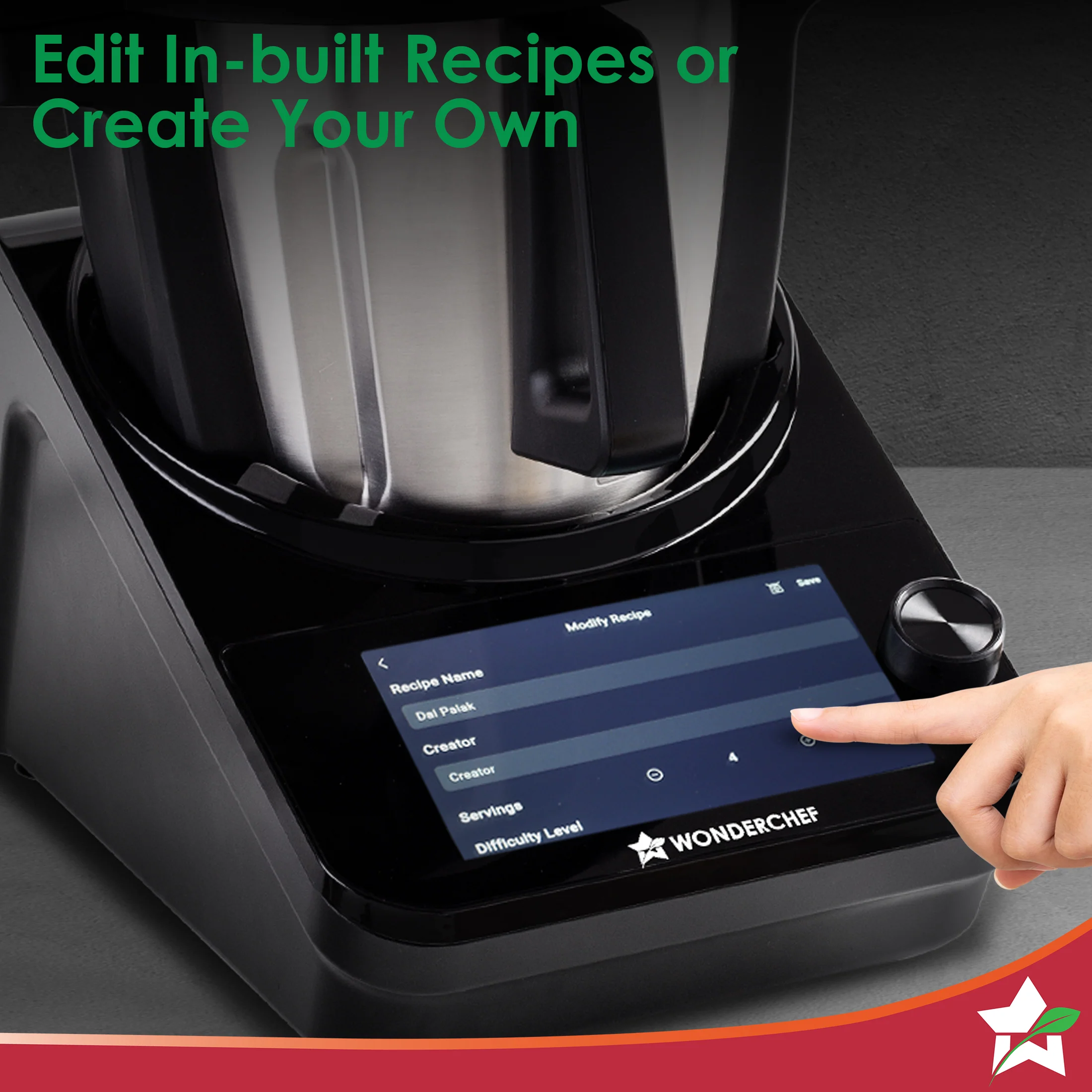 Wonderchef Renewed Chef Magic | All-in-One Kitchen Robot | Automatic Chopping, Sautéing, Stirring, Kneading, Steaming & more | Wi-fi & Mobile App | Pre-Loaded Recipes by Chef Sanjeev Kapoor - Image 7