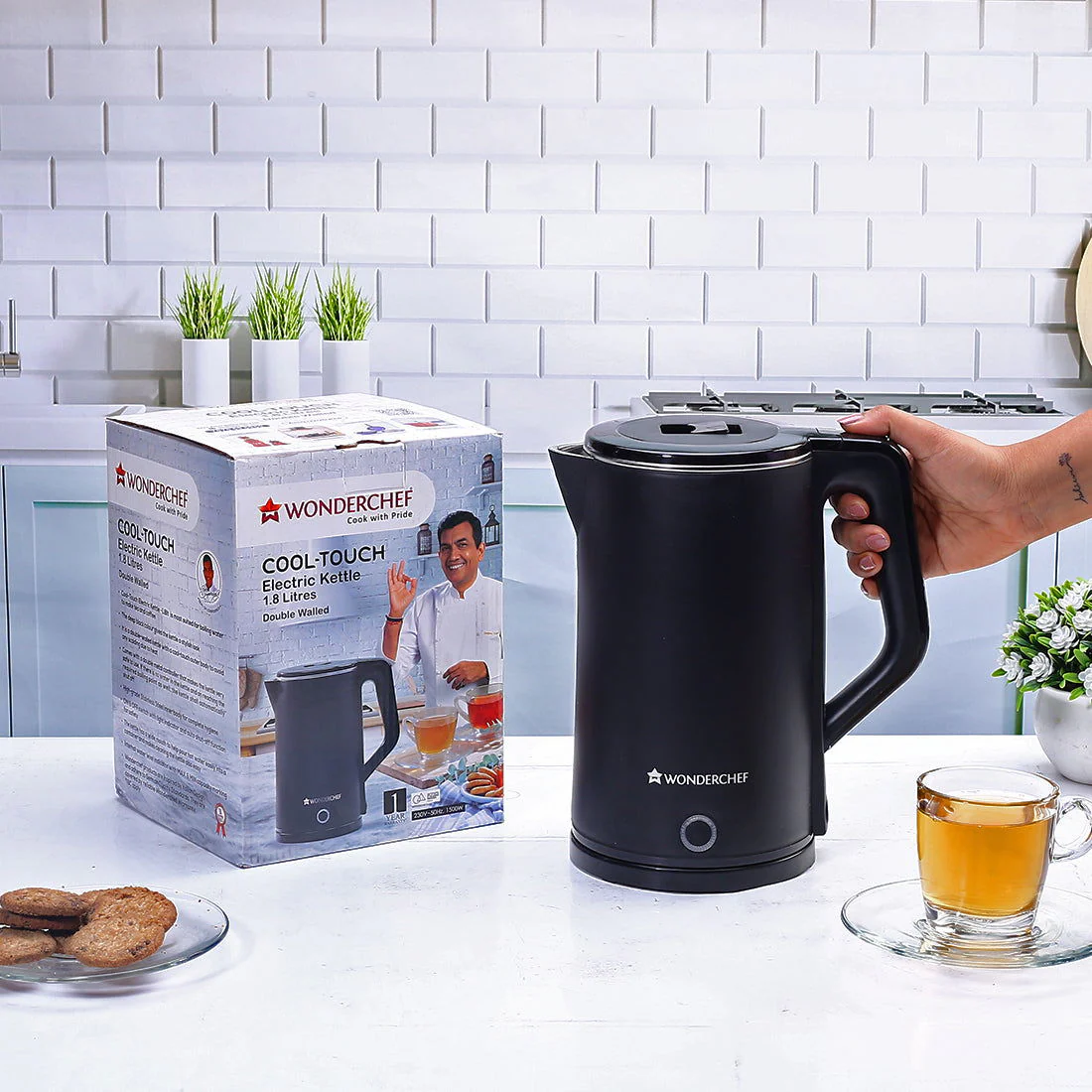 Wonderchef Renewed COOL-TOUCH Electric Kettle | 1500 W | 1.8 L | 1 Year Warranty - Image 11