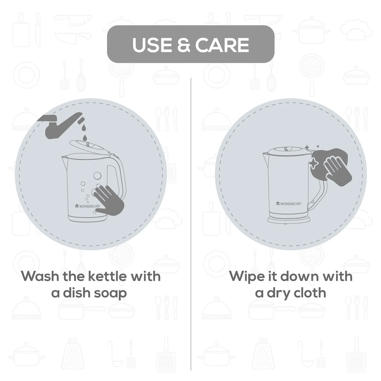 Wonderchef Renewed COOL-TOUCH Electric Kettle | 1500 W | 1.8 L | 1 Year Warranty - Image 8