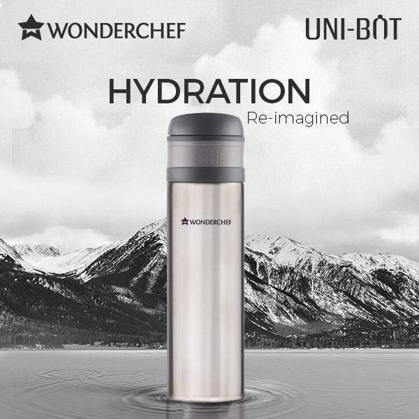 Uni-Bot, 500ml, Silver, Double Wall Stainless Steel Vacuum Insulated Hot and Cold Flask, Ultra Light, Spill and Leak Proof, 2 Years Warranty - Image 10