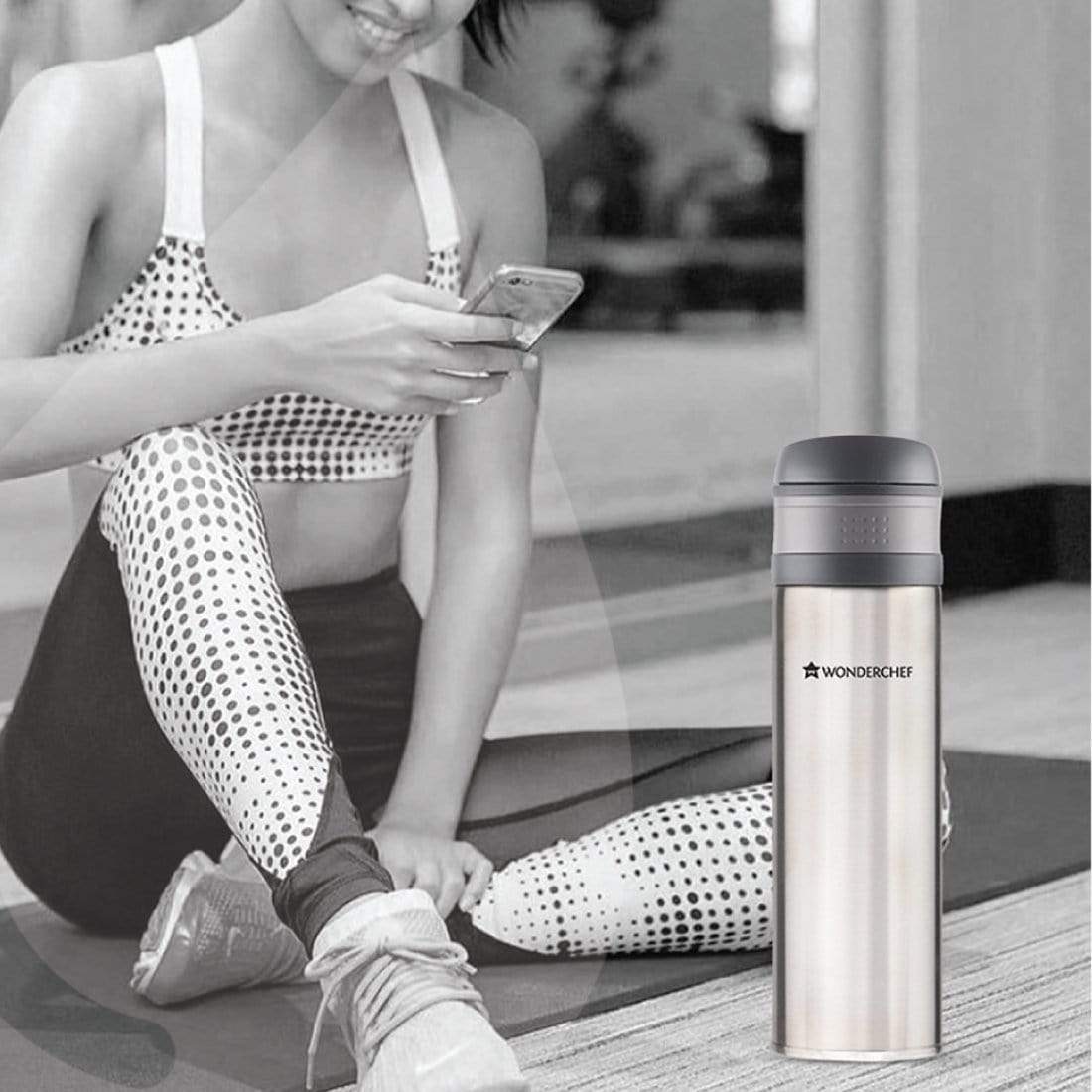 Uni-Bot, 500ml, Silver, Double Wall Stainless Steel Vacuum Insulated Hot and Cold Flask, Ultra Light, Spill and Leak Proof, 2 Years Warranty - Image 11