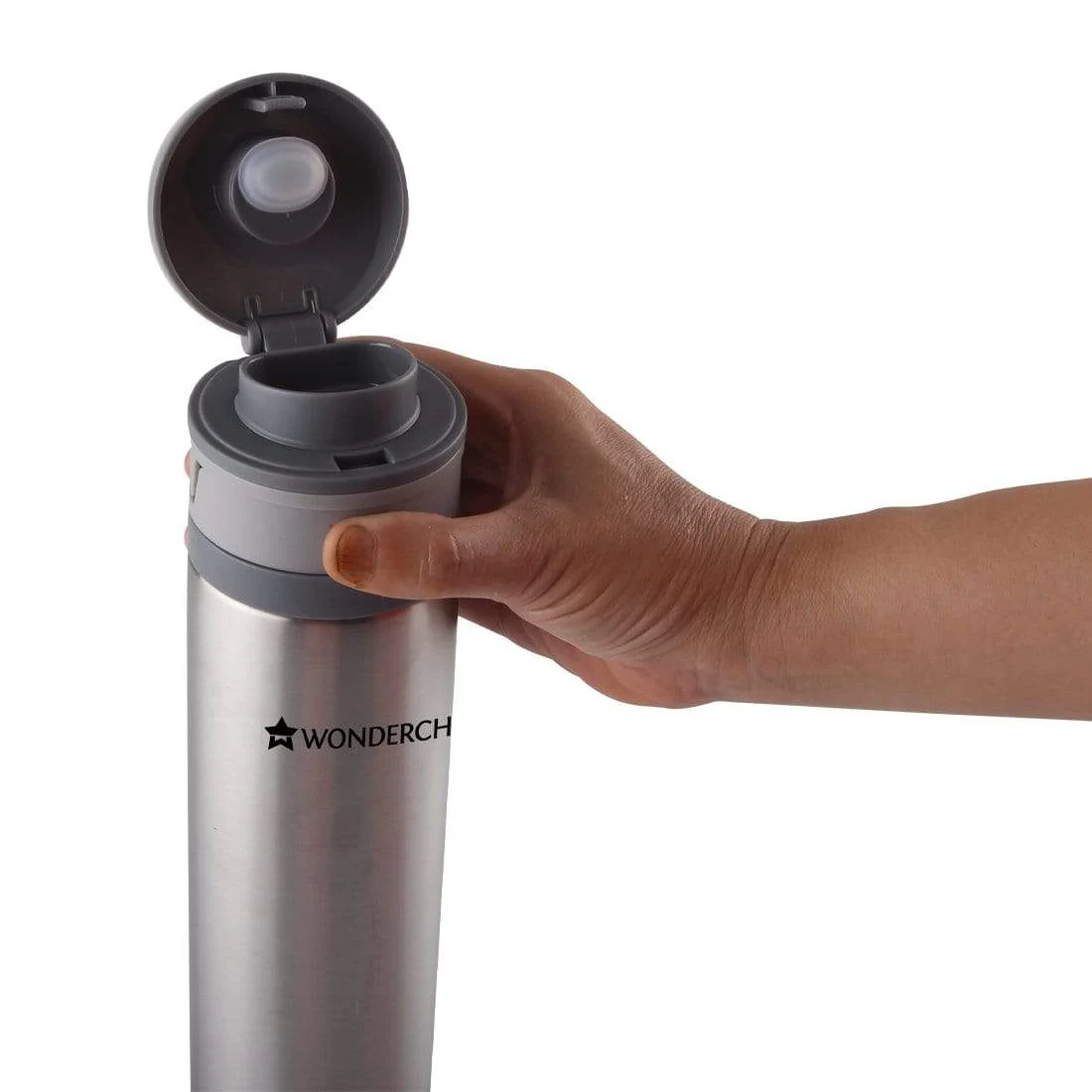 Uni-Bot, 500ml, Silver, Double Wall Stainless Steel Vacuum Insulated Hot and Cold Flask, Ultra Light, Spill and Leak Proof, 2 Years Warranty - Image 5